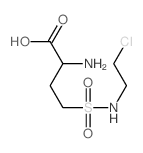 Butanoic acid,2-amino-4-[[(2-chloroethyl)amino]sulfonyl]-结构式