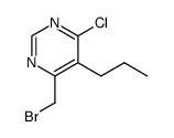 5-propyl-6-bromomethyl-4-chloropyrimidine Structure