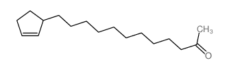 2-Dodecanone,12-(2-cyclopenten-1-yl)-, (+)-结构式