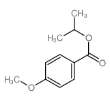 Benzoic acid,4-methoxy-, 1-methylethyl ester结构式