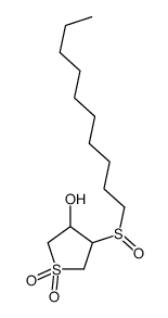 4-decylsulfinyl-1,1-dioxothiolan-3-ol结构式