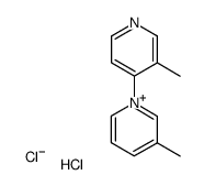 3,3'-dimethyl-[1,4']bipyridylium, chloride-hydrochloride Structure