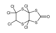 3a,5,5,6,7a-pentachloro-6H-[1,3]dithiolo[4,5-b][1,4]dithiin-2-one结构式