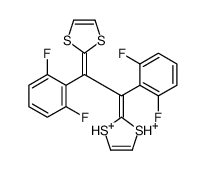 2-[1,2-bis(2,6-difluorophenyl)-2-(1,3-dithiole-1,3-diium-2-ylidene)ethylidene]-1,3-dithiole结构式