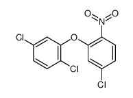 1,4-dichloro-2-(5-chloro-2-nitrophenoxy)benzene结构式