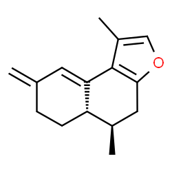 (5R,5aS)-4,5,5a,6,7,8-Hexahydro-1,5-dimethyl-8-methylenenaphtho[2,1-b]furan structure