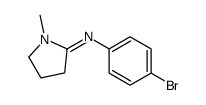 2-(4-Bromophenylimino)-1-methylpyrrolidine结构式