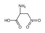 (2S)-2-amino-3-nitropropanoic acid结构式