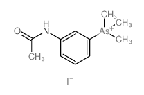 Arsonium,[3-(acetylamino)phenyl]trimethyl-, iodide (1:1)结构式