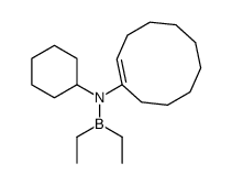 Diethyl[cyclohexyl(1-cyclodecen-1-yl)amino]borane Structure