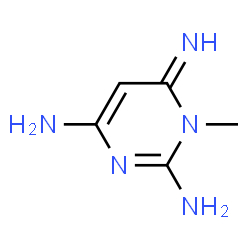 2,4-Pyrimidinediamine,1,6-dihydro-6-imino-1-methyl-(9CI) Structure