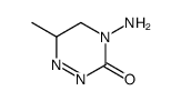 2,3,4,5-Tetrahydro-3-oxo-4-amino-6-methyl-1,2,4-triazine结构式