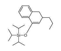 tri(propan-2-yl)-[(3-propyl-3,4-dihydronaphthalen-1-yl)oxy]silane Structure