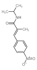 2-methyl-3-(4-nitrophenyl)-N-propan-2-yl-prop-2-enamide结构式