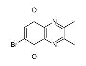 6-bromo-2,3-dimethylquinoxaline-5,8-dione Structure