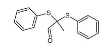 2,2-bis(phenylthio)propanal Structure