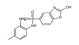 N-(2-Amino-4-methylphenyl)-2,3-dihydro-2-oxo-5-benzoxazolesulfonamide结构式