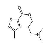 2-Thiazolecarboxylicacid,4-methyl-,3-(dimethylamino)propylester(9CI) structure