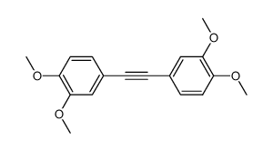 1,1'-ethyne-1,2-diylbis(3,4-dimethoxybenzene)结构式