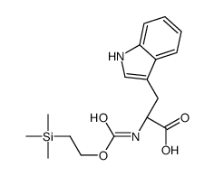 (2S)-3-(1H-indol-3-yl)-2-(2-trimethylsilylethoxycarbonylamino)propanoic acid结构式