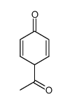 2,5-Cyclohexadien-1-one, 4-acetyl- (9CI) structure