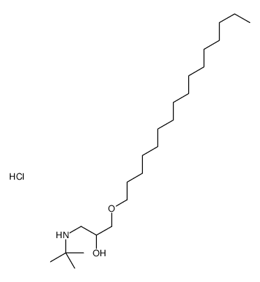 1-(tert-butylamino)-3-hexadecoxypropan-2-ol,hydrochloride结构式