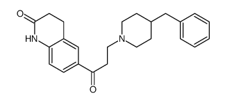 6-(3-(4-苄基哌啶-1-基)丙酰基)-3,4-二氢喹啉-2(1h)-酮结构式