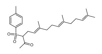 (5E,9E)-6,10,14-trimethyl-3-tosylpentadeca-5,9,13-trien-2-one结构式