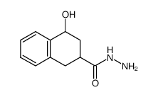 1,2,3,4-tetrahydro-4-hydroxy-2-naphthalenecarboxylic acid hydrazide Structure