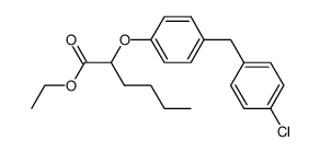 2-[4-(4-Chloro-benzyl)-phenoxy]-hexanoic acid ethyl ester Structure