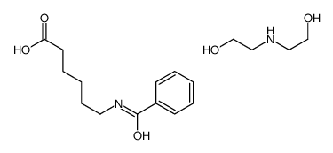 6-benzamidohexanoic acid, compound with 2,2'-iminodiethanol (1:1) structure