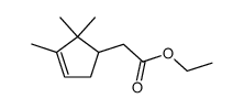 ethyl trimethyl-3-cyclopenten-1-acetate结构式