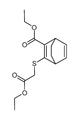 ethyl 3-((2-ethoxy-2-oxoethyl)thio)bicyclo[2.2.2]octa-2,5-diene-2-carboxylate Structure