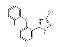 5-[2-(2-fluorophenoxy)phenyl]-1,2-dihydro-1,2,4-triazole-3-thione Structure