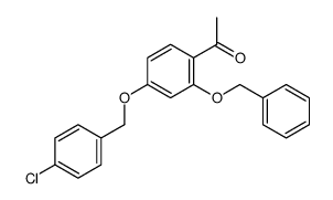 1-[4-[(4-chlorophenyl)methoxy]-2-phenylmethoxyphenyl]ethanone Structure