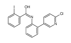 N-[2-(6-chloropyridin-3-yl)phenyl]-2-iodobenzamide结构式