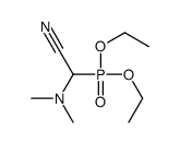 2-diethoxyphosphoryl-2-(dimethylamino)acetonitrile Structure