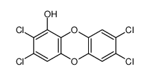 2,3,7,8-tetrachlorodibenzo-p-dioxin-1-ol Structure