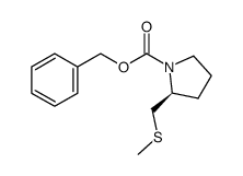 (S)-2-methylsulfanylmethyl-pyrrolidine-1-carboxylic acid benzyl ester结构式