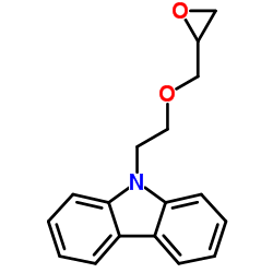 9-[2-(oxiran-2-ylmethoxy)ethyl]carbazole结构式