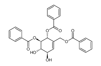 (1R,2S,3R,4R)-3,4-di-O-benzoyl-5-(benzyloxymethyl)-5-cyclohexene-1,2,3,4-tetraol Structure