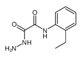 Acetic acid, [(2-ethylphenyl)amino]oxo-, hydrazide (9CI)结构式