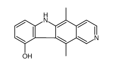 5,11-dimethyl-6H-pyrido[4,3-b]carbazol-10-ol结构式