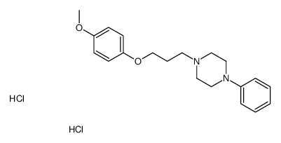 1-[3-(4-methoxyphenoxy)propyl]-4-phenylpiperazine,dihydrochloride Structure