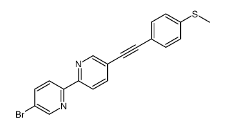 2-(5-bromopyridin-2-yl)-5-[2-(4-methylsulfanylphenyl)ethynyl]pyridine Structure