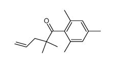 1-mesityl-2,2-dimethyl-pent-4-en-1-one Structure