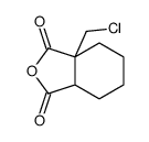 7a-(chloromethyl)-4,5,6,7-tetrahydro-3aH-2-benzofuran-1,3-dione结构式
