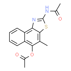 Naphtho[1,2-d]thiazol-5-ol,2-acetamido-4-methyl-,acetate (5CI)结构式