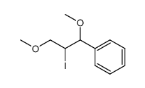 2-iodo-1,3-dimethoxy-1-phenyl-propane结构式