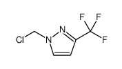 1H-Pyrazole, 1-(chloromethyl)-3-(trifluoromethyl) Structure